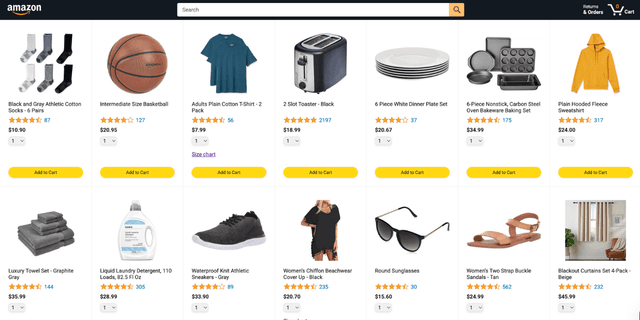 Amazon Website Clone project