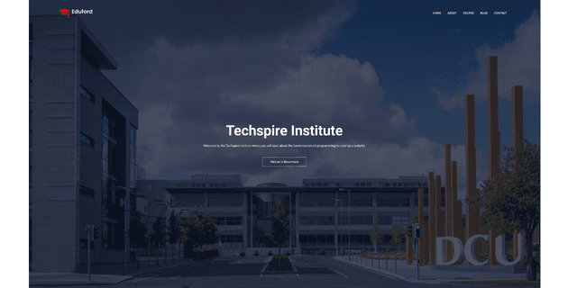 University Webpage project